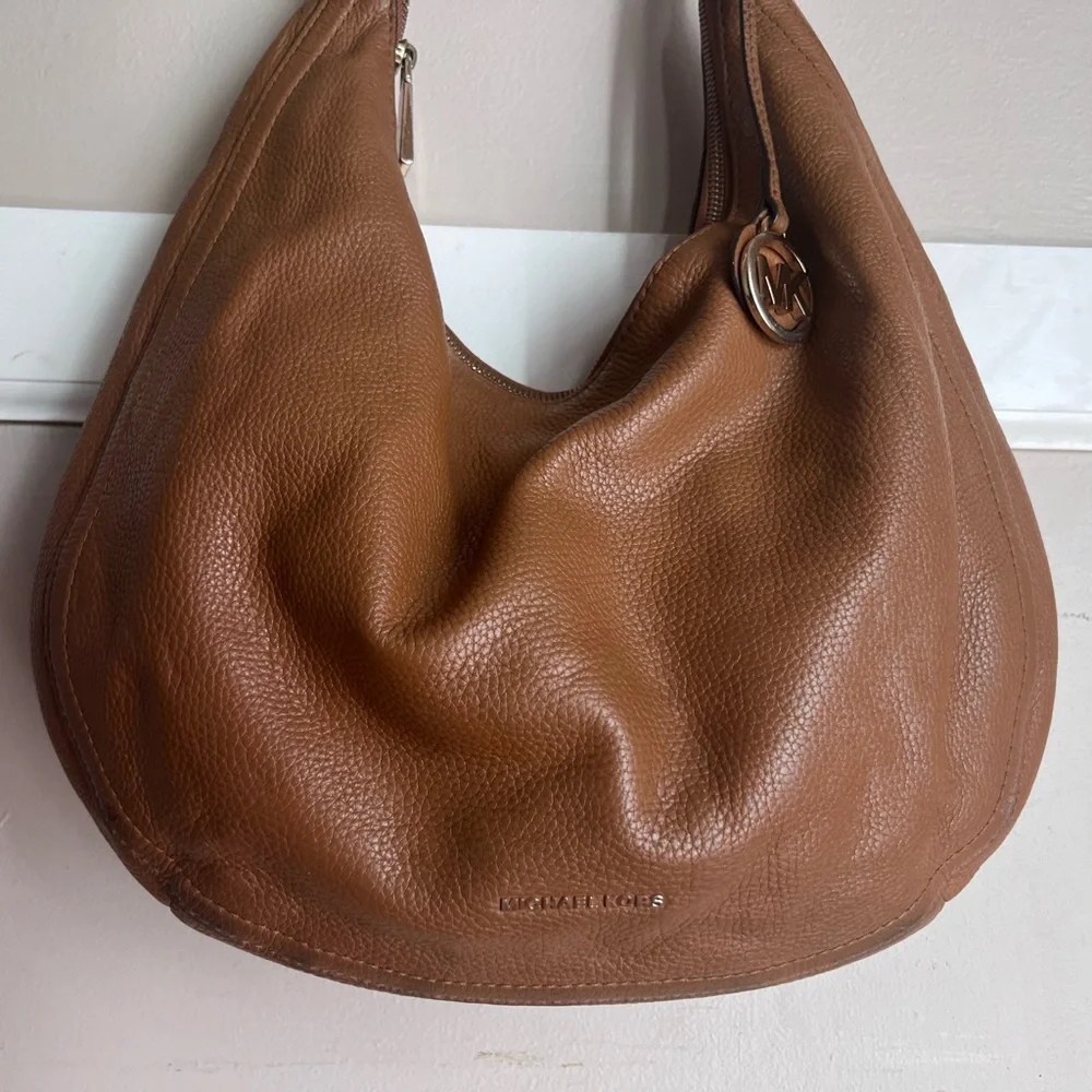 Brown Leather Hobo Bag